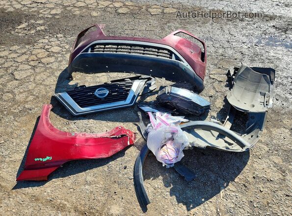 5N1AT3AA0MC757520 2021 NISSAN ROGUE Red Շարժիչի բաժամունքի տեսք