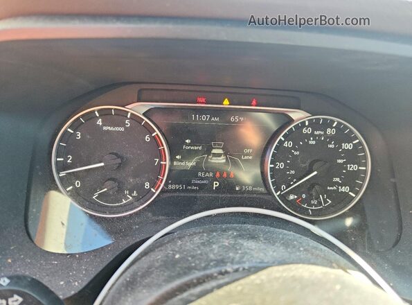 5N1AT3AA0MC757520 2021 NISSAN ROGUE Red Սարքավորումների վահանակի տեսք