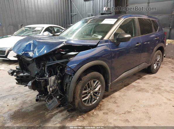 5N1AT3AB1MC832380 2021 NISSAN ROGUE Blue Przód lewy