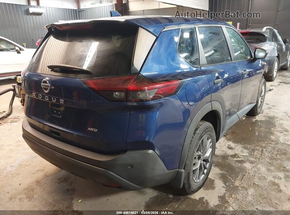 5N1AT3AB1MC832380 2021 NISSAN ROGUE Blue Tył prawy