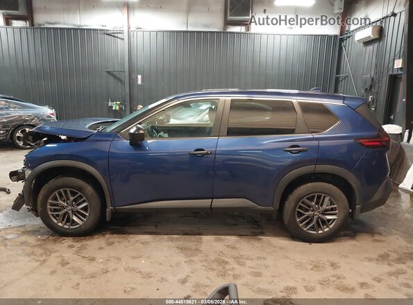 5N1AT3AB1MC832380 2021 NISSAN ROGUE Blue Widok wnętrza 360 stopni