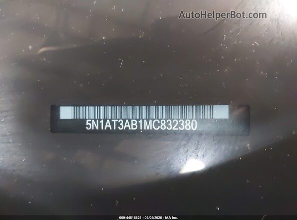 5N1AT3AB1MC832380 2021 NISSAN ROGUE Blue 