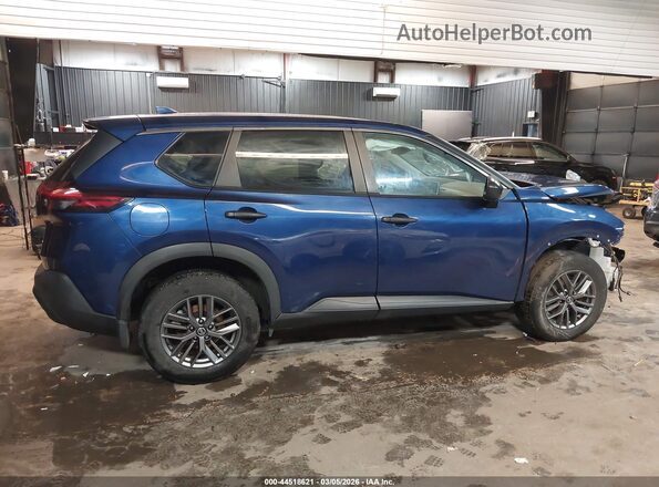 5N1AT3AB1MC832380 2021 NISSAN ROGUE Blue Widok wnętrza z tyłu
