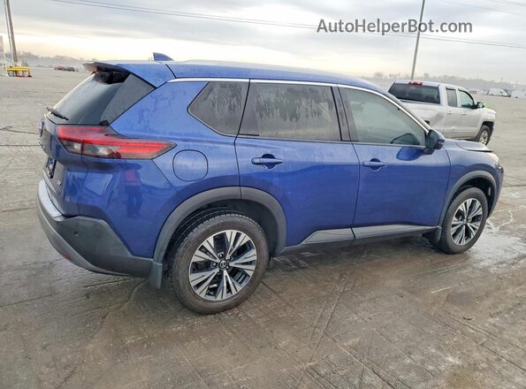 5N1AT3BA0MC673566 2021 NISSAN ROGUE Blue Rear right