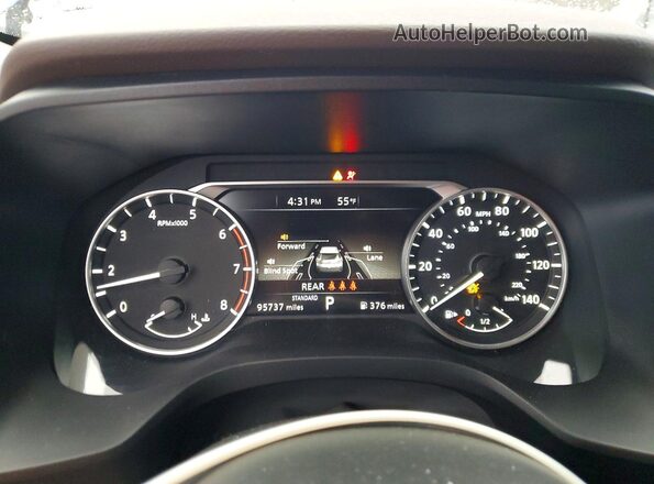 5N1AT3BA0MC673566 2021 NISSAN ROGUE Blue Instrument cluster view