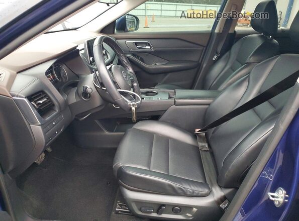 5N1AT3BA0MC673566 2021 NISSAN ROGUE Blue Front interior view