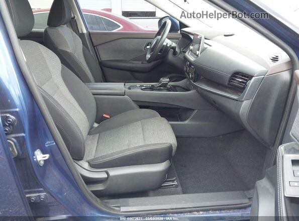5N1AT3BA5MC739190 2021 NISSAN ROGUE Blue Widok wnętrza z przodu
