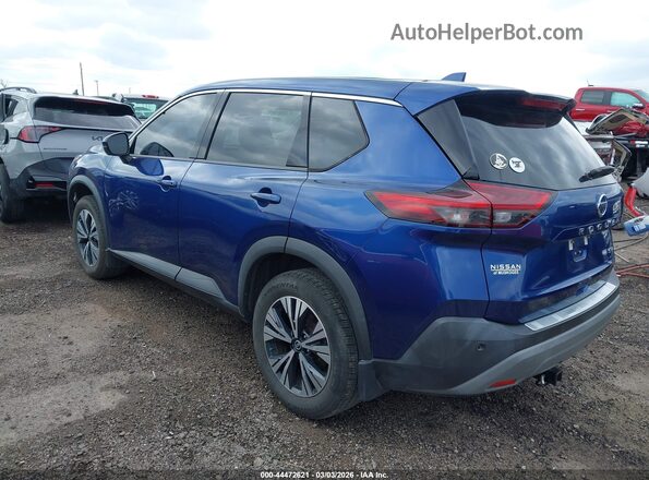 5N1AT3BA5MC739190 2021 NISSAN ROGUE Blue Tył lewy