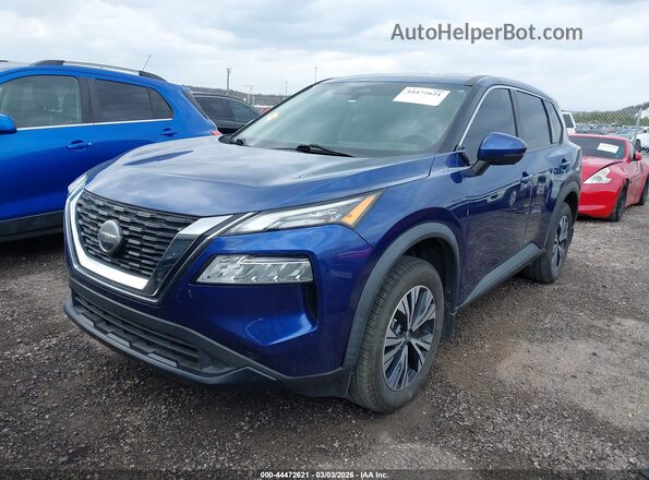 5N1AT3BA5MC739190 2021 NISSAN ROGUE Blue Widok z przodu