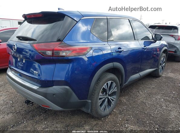 5N1AT3BA5MC739190 2021 NISSAN ROGUE Blue Tył prawy