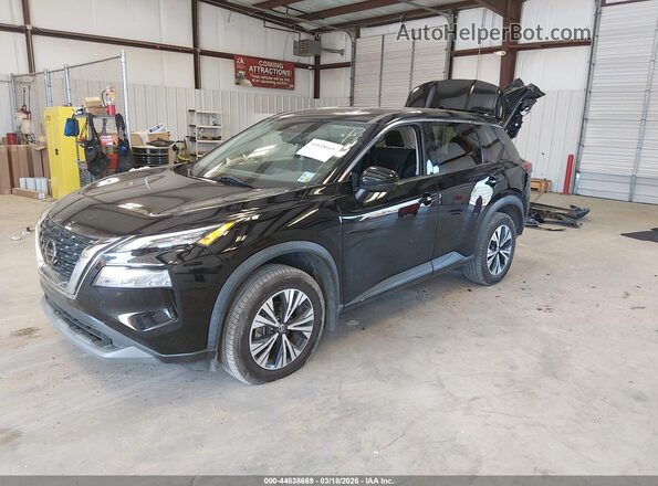 5N1AT3BA5MC794349 2021 NISSAN ROGUE Black Передня ліва чверть