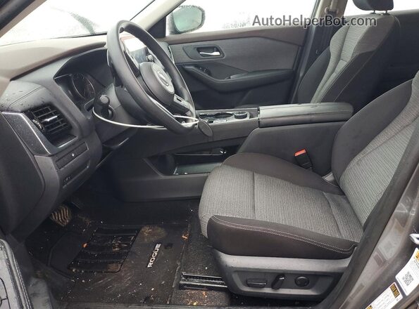 5N1AT3BB3MC749564 2021 NISSAN ROGUE Gray წინა სალონის ხედი