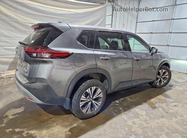 5N1AT3BB4MC740713 2021 NISSAN ROGUE Gray უკანა მარჯვენა