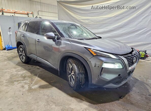 5N1AT3BB4MC740713 2021 NISSAN ROGUE Gray წინა მარჯვენა