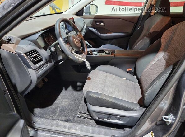 5N1AT3BB4MC740713 2021 NISSAN ROGUE Gray წინა სალონის ხედი