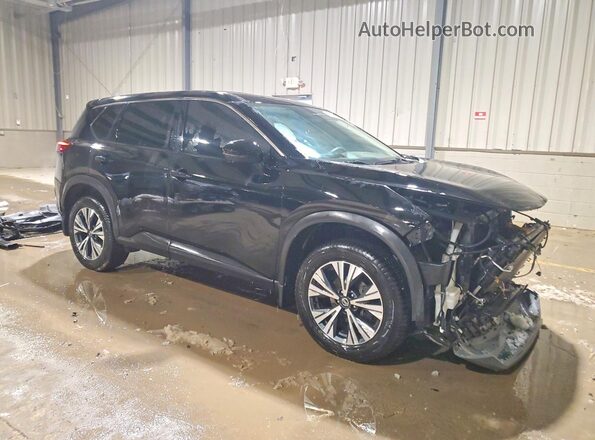 5N1AT3BB6MC749882 2021 NISSAN ROGUE Черный Передняя правая четверть