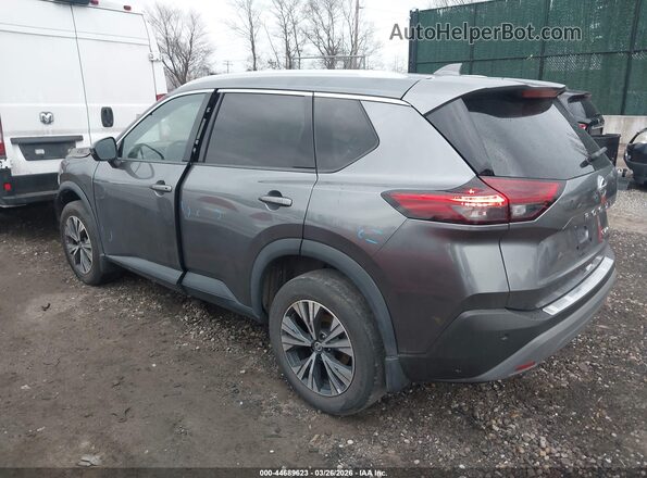 5N1AT3BB8MC792989 2021 NISSAN ROGUE Gray Հետևի ձախ