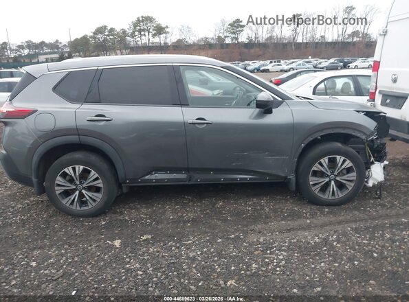 5N1AT3BB8MC792989 2021 NISSAN ROGUE Gray Սալոնի հետևի տեսք