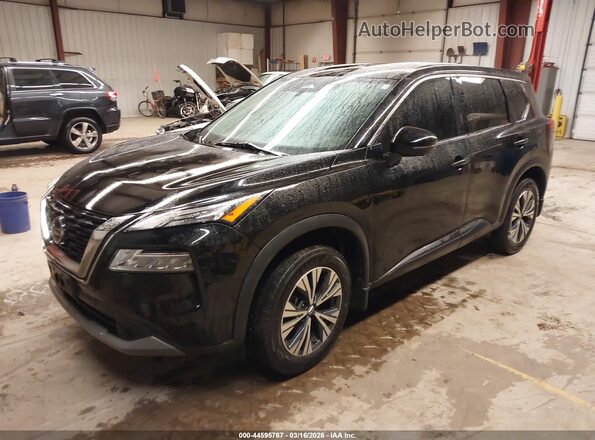 5N1AT3BBXMC691243 2021 NISSAN ROGUE Black Przód lewy