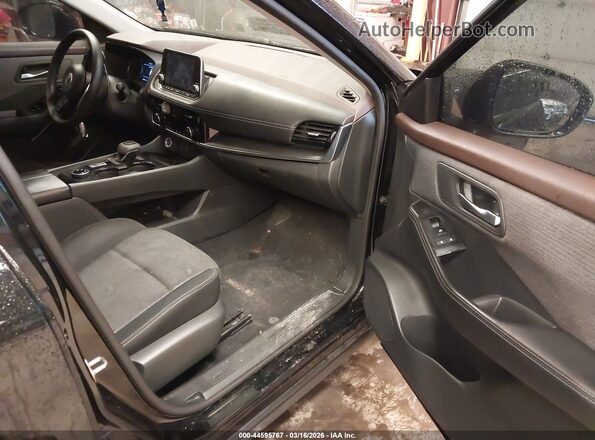 5N1AT3BBXMC691243 2021 NISSAN ROGUE Black Widok wnętrza z przodu