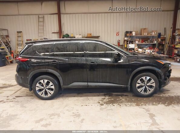 5N1AT3BBXMC691243 2021 NISSAN ROGUE Black Widok wnętrza z tyłu