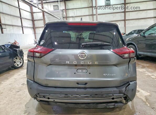5N1AT3BBXMC766829 2021 NISSAN ROGUE Gray უკანა ხედი