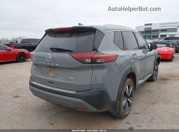 5N1AT3CA1MC700076 2021 NISSAN ROGUE Gray Задня права чверть
