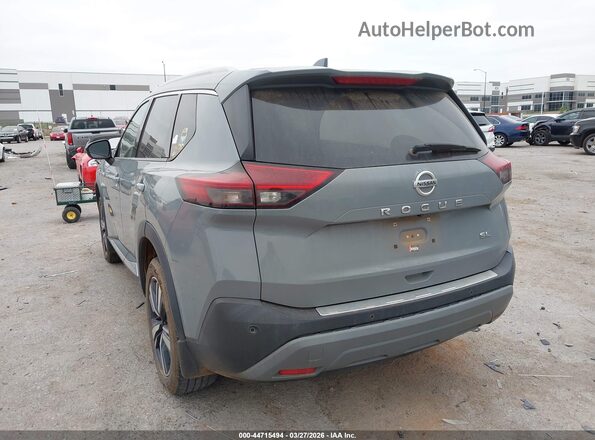 5N1AT3CA1MC700076 2021 NISSAN ROGUE Gray Задня ліва чверть