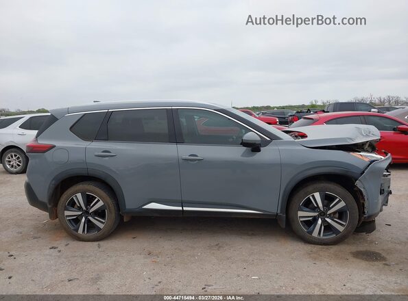 5N1AT3CA1MC700076 2021 NISSAN ROGUE Gray Вид задньої частини салону
