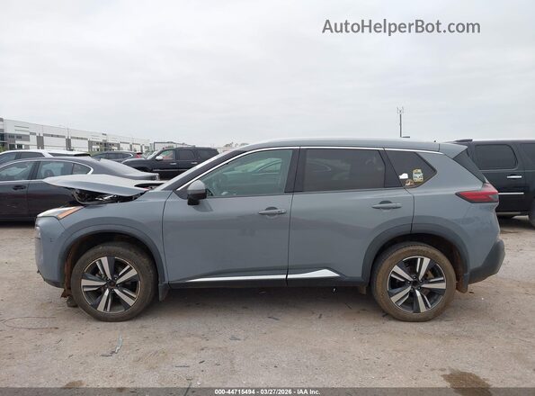 5N1AT3CA1MC700076 2021 NISSAN ROGUE Gray Панорамний вид салону 360°