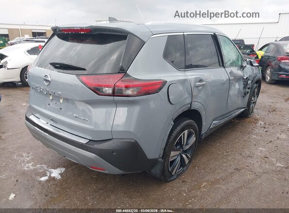 5N1AT3CB1MC762120 2021 NISSAN ROGUE Gray Հետևի աջ