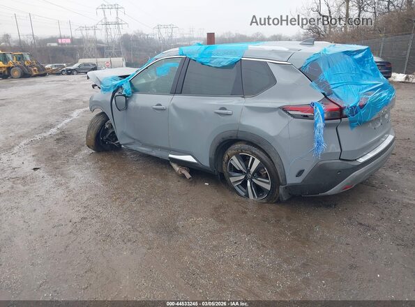 5N1AT3CBXMC721193 2021 NISSAN ROGUE Gray Հետևի ձախ