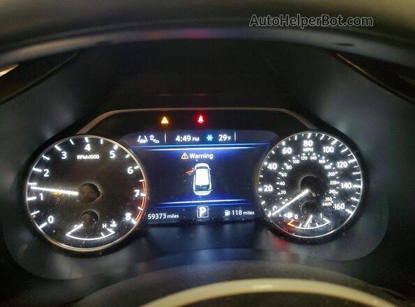 5N1AZ2AS2MC133185 2021 NISSAN MURANO White Instrument cluster view
