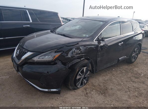 5N1AZ2AS6MC138471 2021 NISSAN MURANO Black Առջևի ձախ երեք քառորդ տեսարան