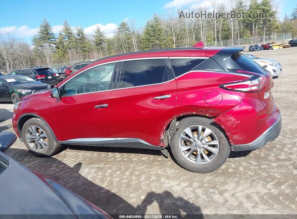 5N1AZ2MH4JN119532 2018 NISSAN MURANO Red 