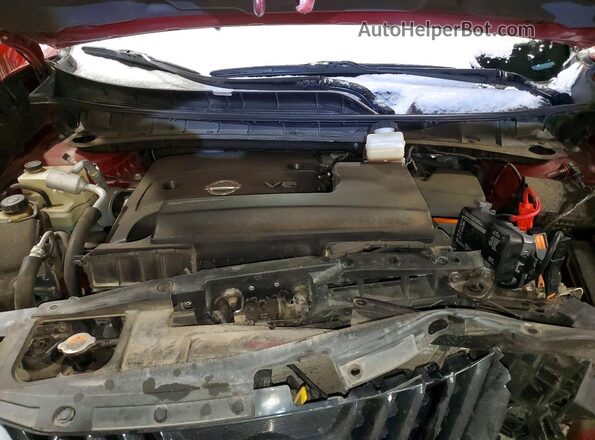 5N1AZ2MH4JN200448 2018 NISSAN MURANO Red Vista del compartimento del motor