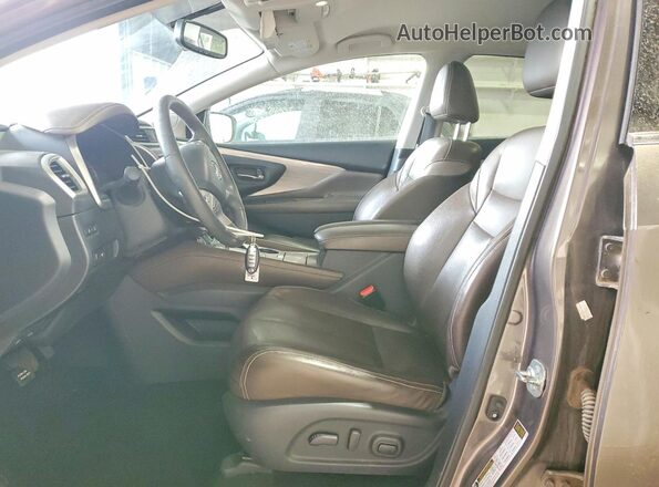 5N1AZ2MH8HN173541 2017 NISSAN MURANO Желто-коричневый Вид салона спереди