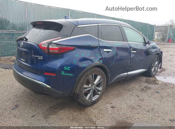 5N1AZ2MS7KN101720 2019 NISSAN MURANO Blue უკანა მარჯვენა