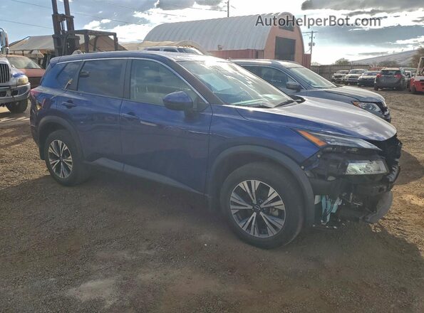 5N1BT3BA2NC711577 2022 NISSAN ROGUE Blue Առջևի աջ