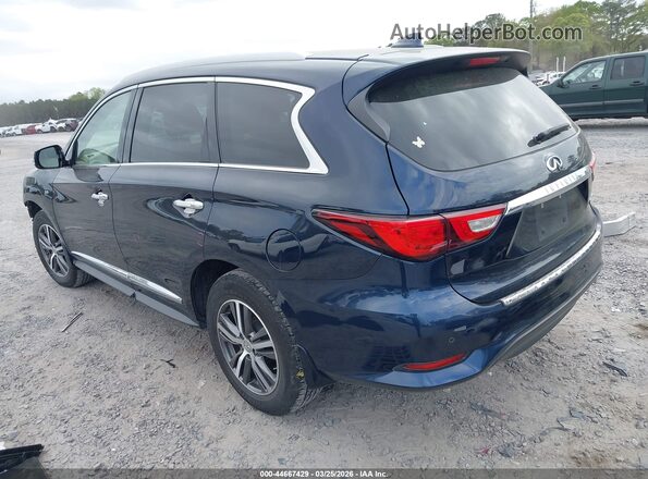 5N1DL0MM0HC526690 2017 INFINITI QX60 Blue Задня ліва чверть