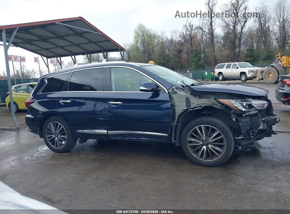 5N1DL0MM0KC527572 2019 INFINITI QX60 Blue Vista interior de 360 grados