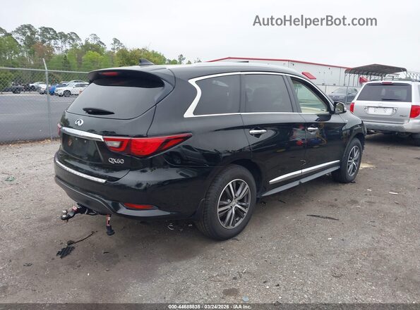 5N1DL0MM0KC561060 2019 INFINITI QX60 Black Задня права чверть