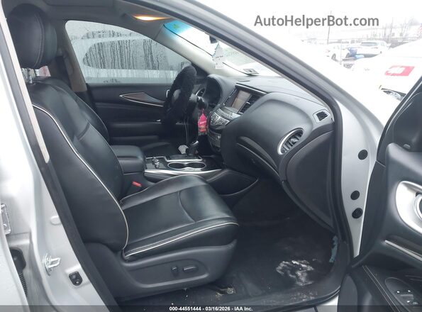 5N1DL0MM1KC531193 2019 INFINITI QX60 Silver Widok wnętrza z przodu