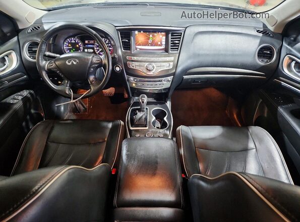 5N1DL0MM2HC545421 2017 INFINITI QX60 Gray Вид панелі приладів