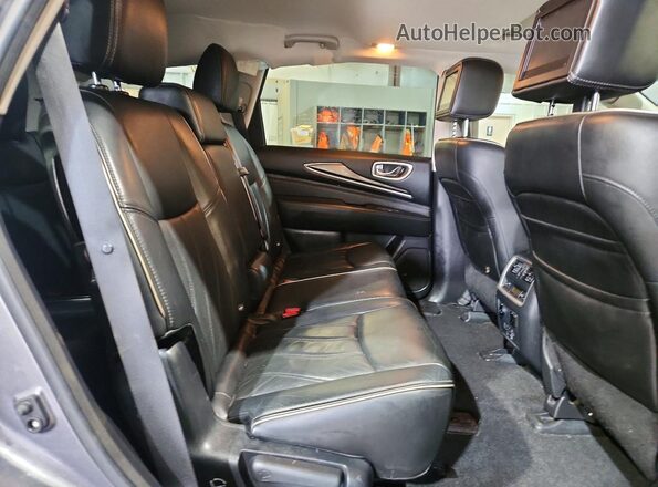 5N1DL0MM2HC545421 2017 INFINITI QX60 Gray Вид задньої частини салону