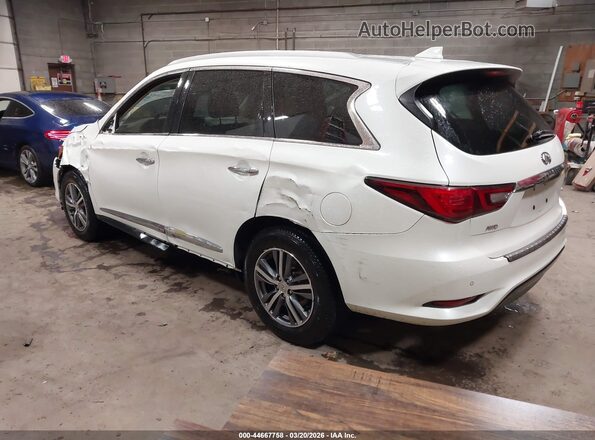5N1DL0MM4KC561403 2019 INFINITI QX60 White Հետևի ձախ