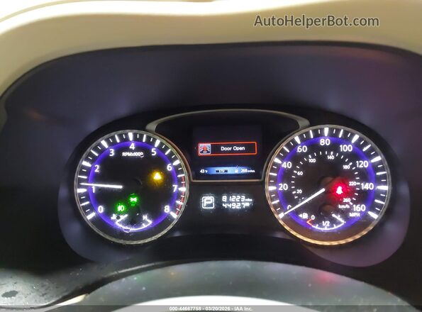 5N1DL0MM4KC561403 2019 INFINITI QX60 White Հետևի նստատեղերի տեսք