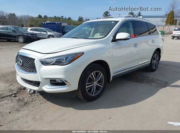 5N1DL0MM7HC514990 2017 INFINITI QX60 White Vista tres cuartos delantera izquierda
