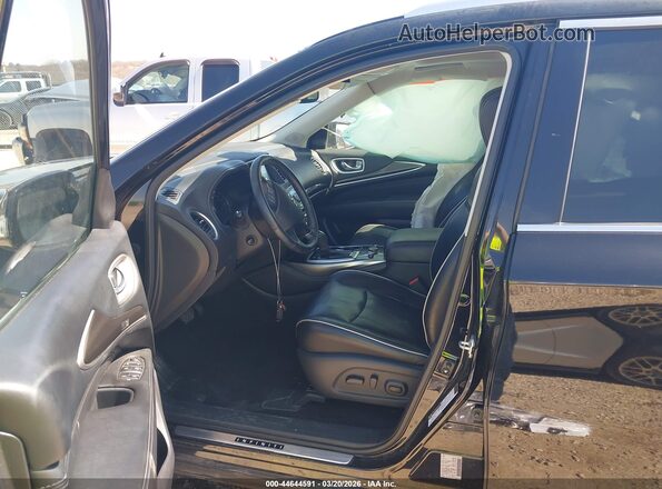 5N1DL0MM7HC555703 2017 INFINITI QX60 Black Սալոնի դիմացի տեսք