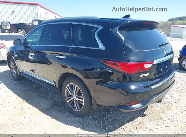 5N1DL0MM7HC555703 2017 INFINITI QX60 Black Հետևի ձախ